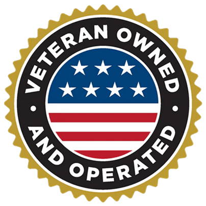 Choice Metal Buildings Veteran Owned and Operated badge