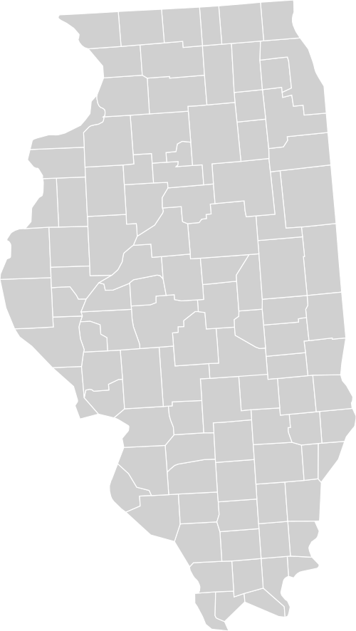 Illinois metal buildings service area map