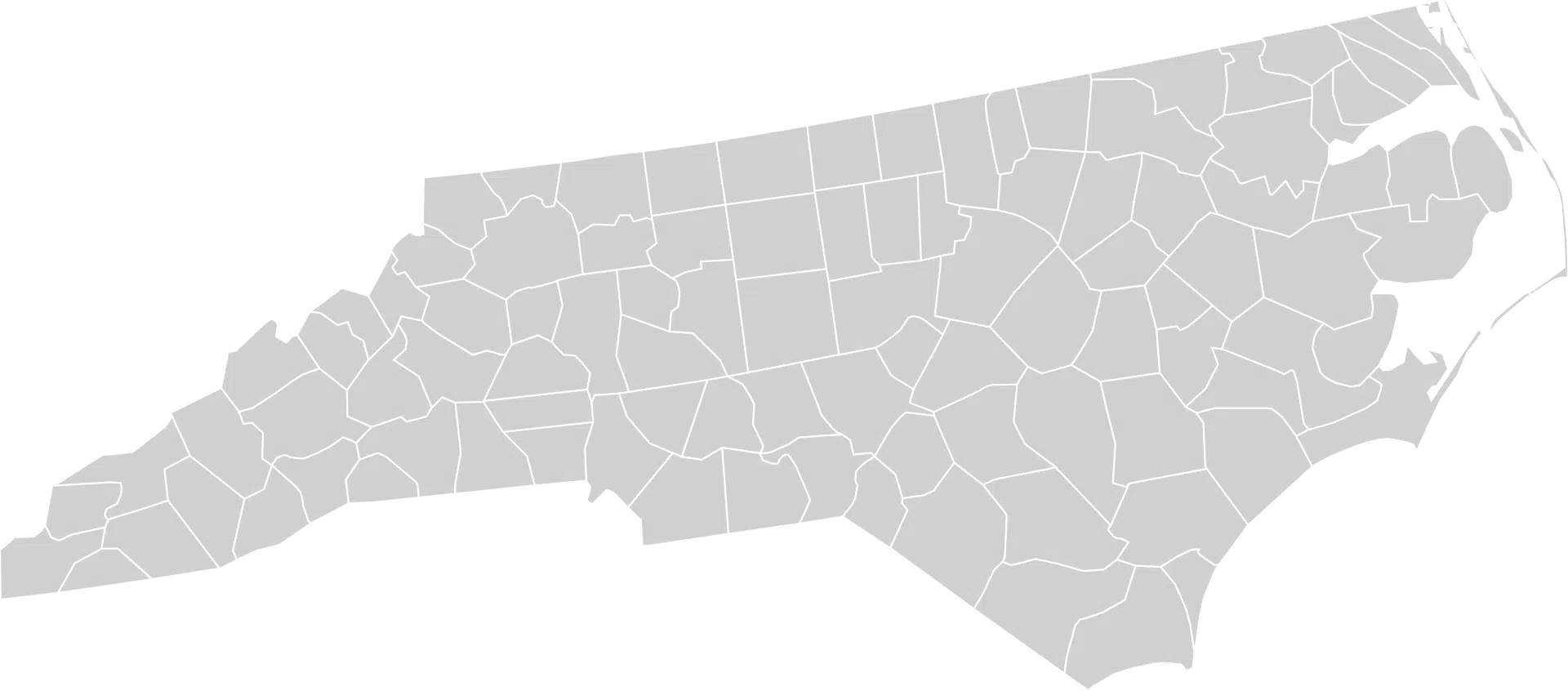North Carolina metal buildings service area map
